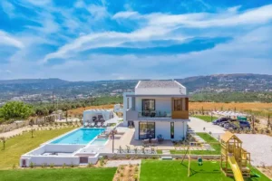 Magnificent Contemporary Villa in Rethymno with Invigorating Pool and Fitness Area from VILLAWAY®